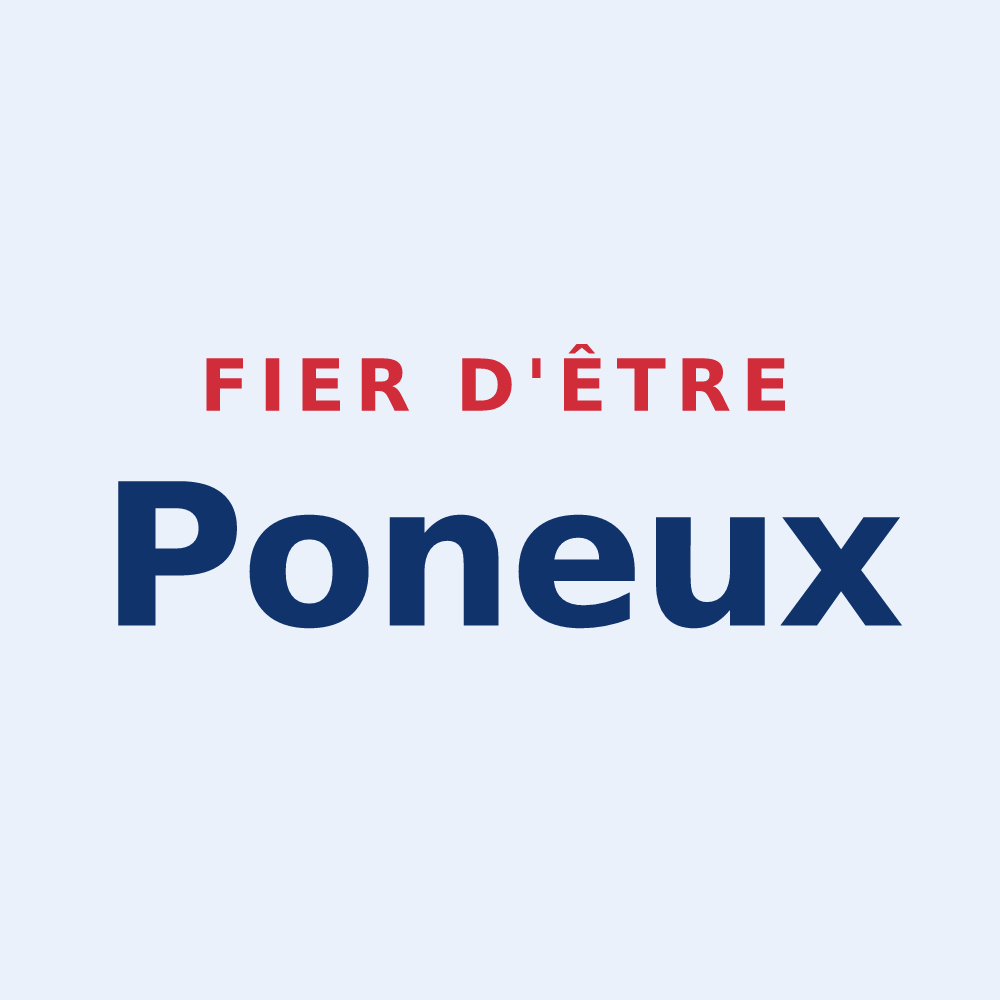 Sticker « Fier d'être Poneux » — design pour Pournoy-la-Grasse