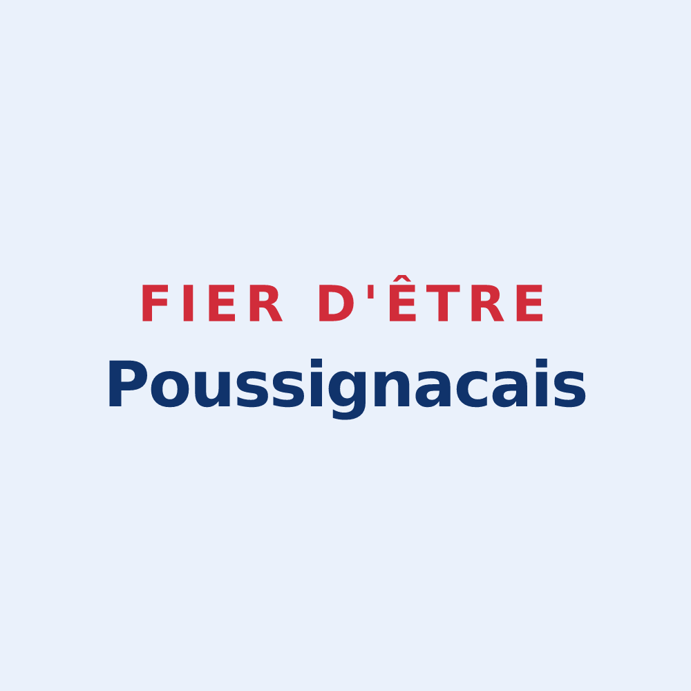 Sticker « Fier d'être Poussignacais » — design pour Poussignac