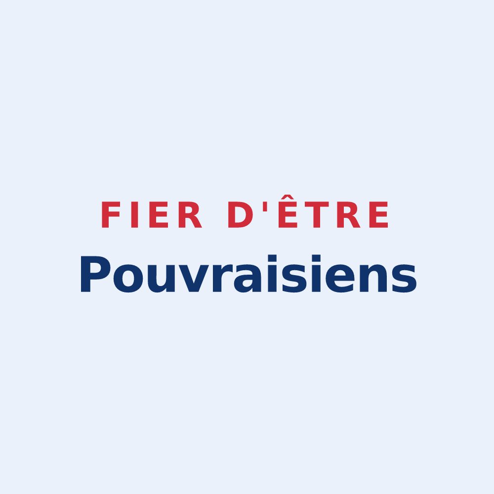 Sticker « Fier d'être Pouvraisiens » — design pour Pouvrai
