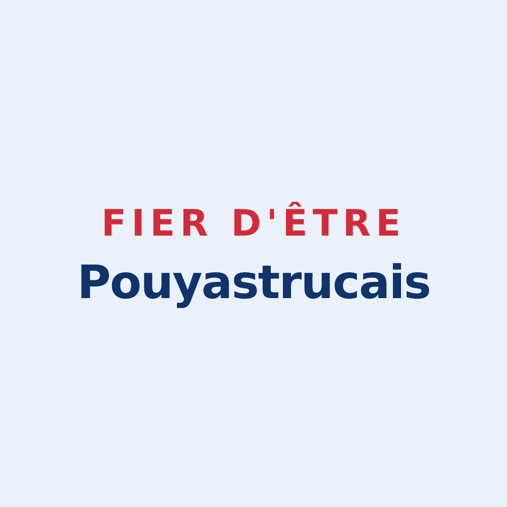 Sticker « Fier d'être Pouyastrucais » — design pour Pouyastruc