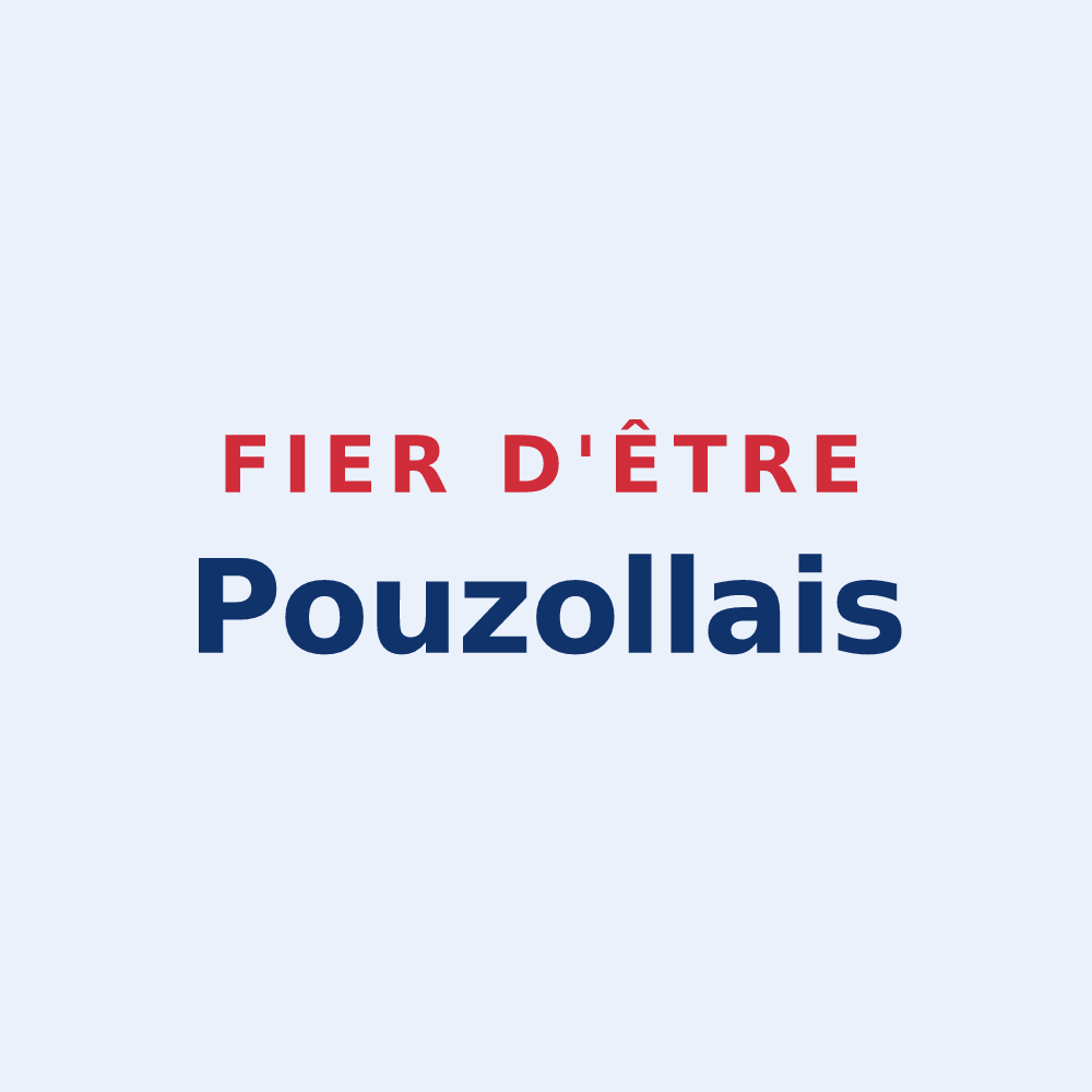 Sticker « Fier d'être Pouzollais » — design pour Pouzolles