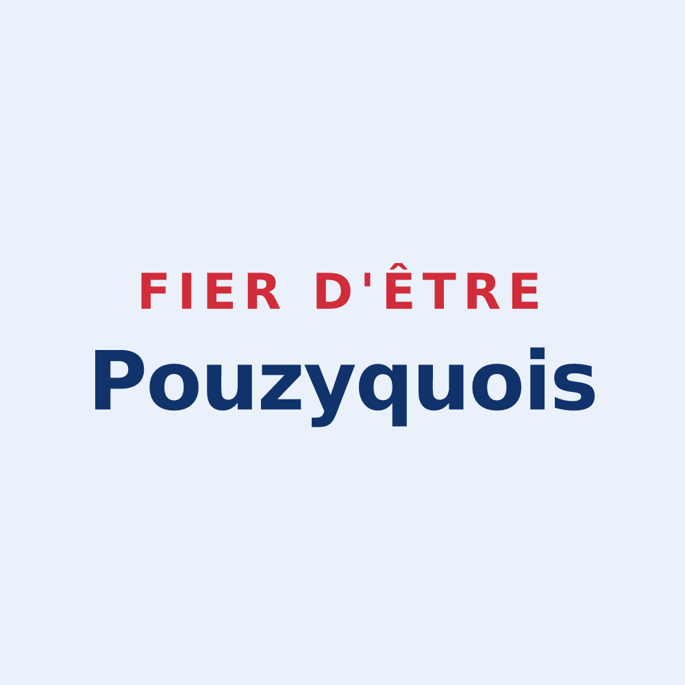 Sticker « Fier d'être Pouzyquois » — design pour Pouzy-Mésangy