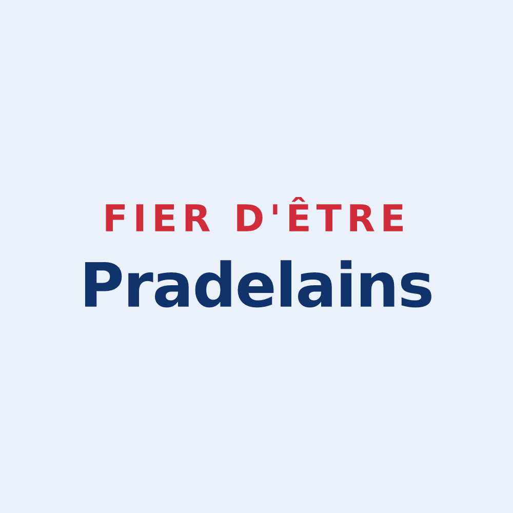 Sticker « Fier d'être Pradelains » — design pour Pradelles