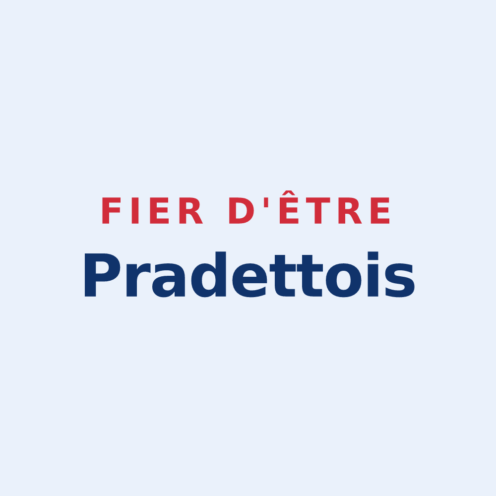Sticker « Fier d'être Pradettois » — design pour Pradettes