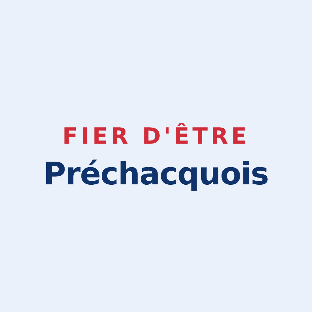 Sticker « Fier d'être Préchacquois » — design pour Préchacq-les-Bains