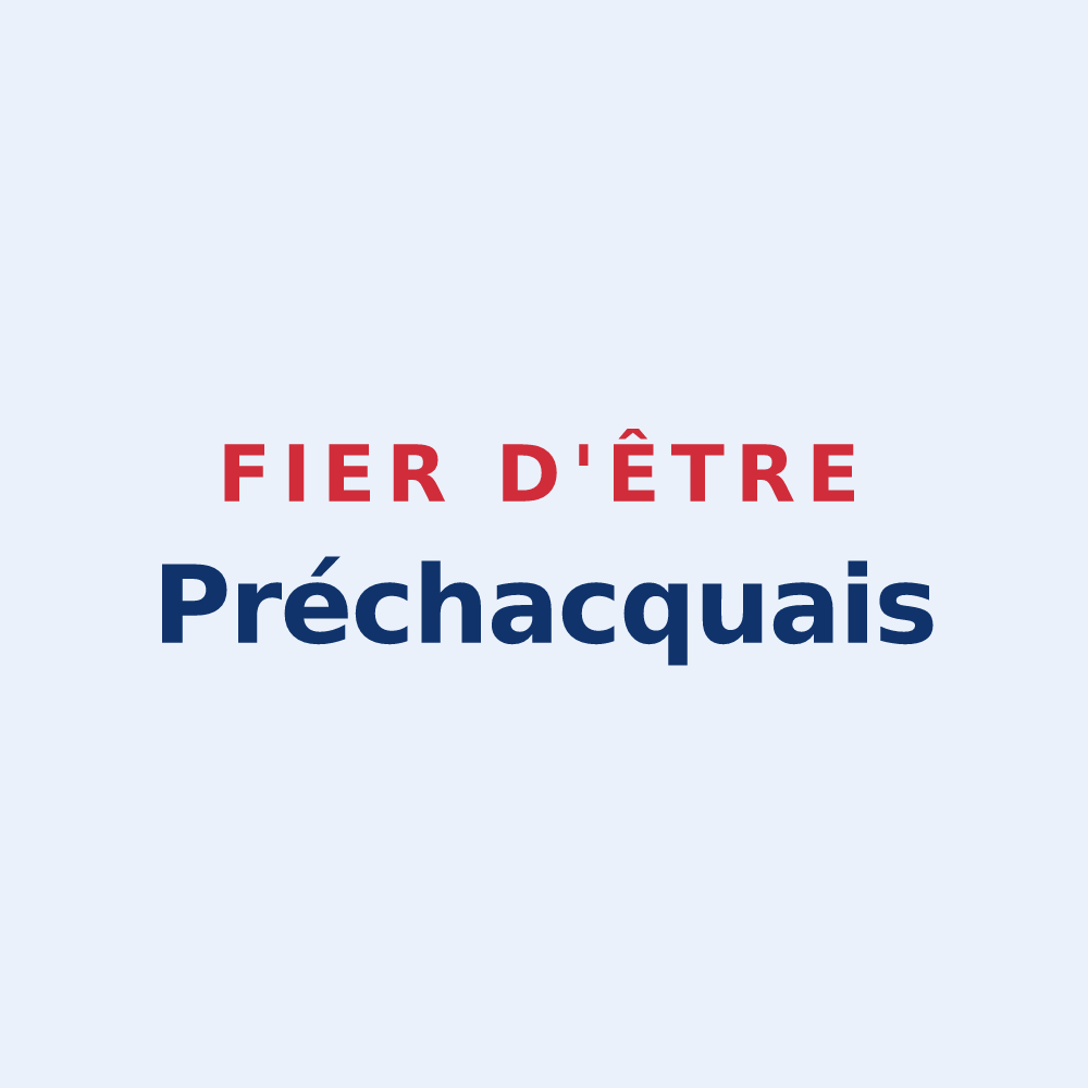 Sticker « Fier d'être Préchacquais » — design pour Préchacq-Navarrenx