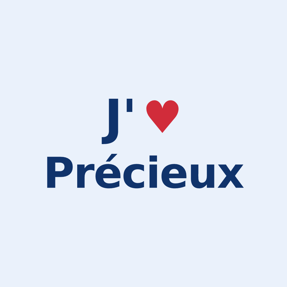Sticker personnalisé Précieux — design J'aime Précieux