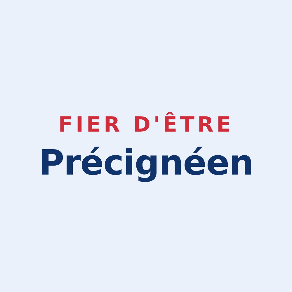 Sticker « Fier d'être Précignéen » — design pour Précigné