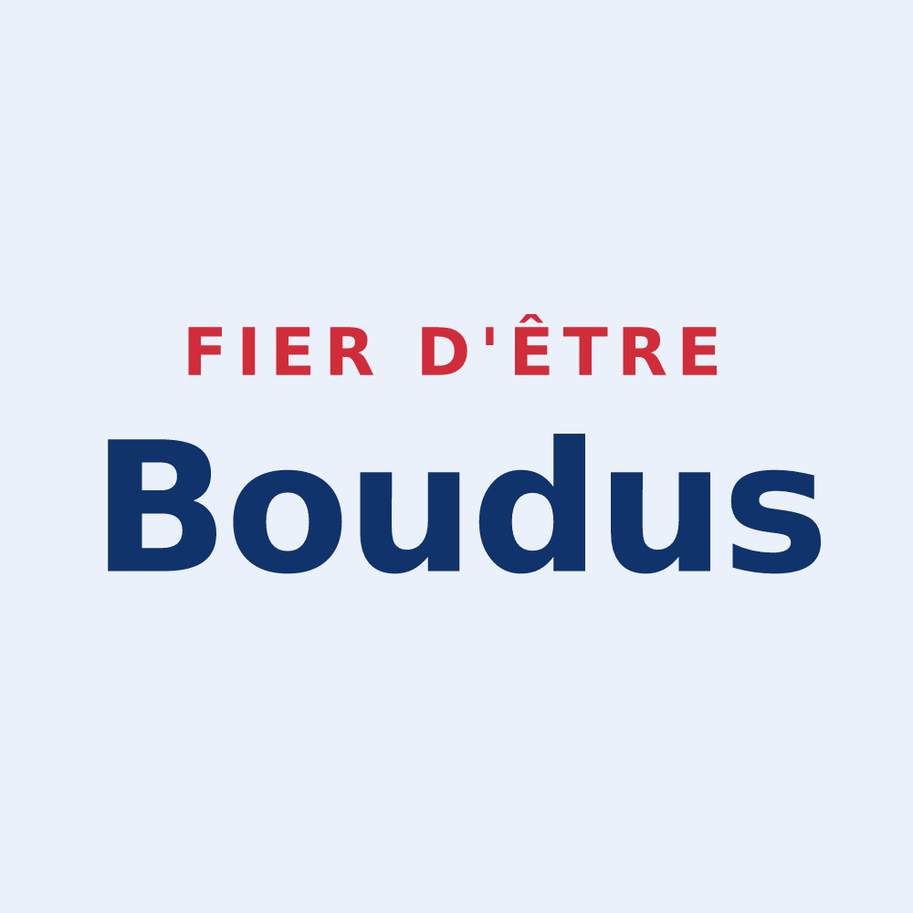 Sticker « Fier d'être Boudus » — design pour Précy-Saint-Martin