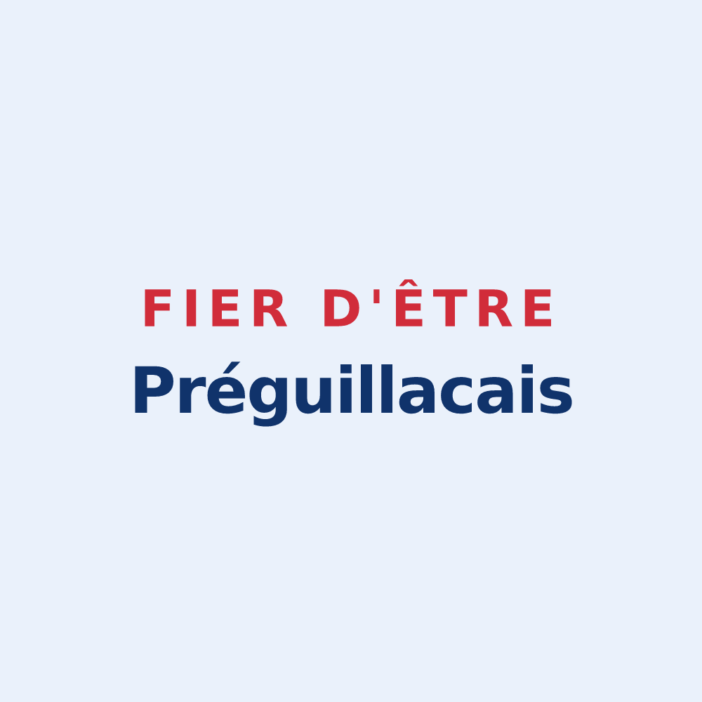 Sticker « Fier d'être Préguillacais » — design pour Préguillac