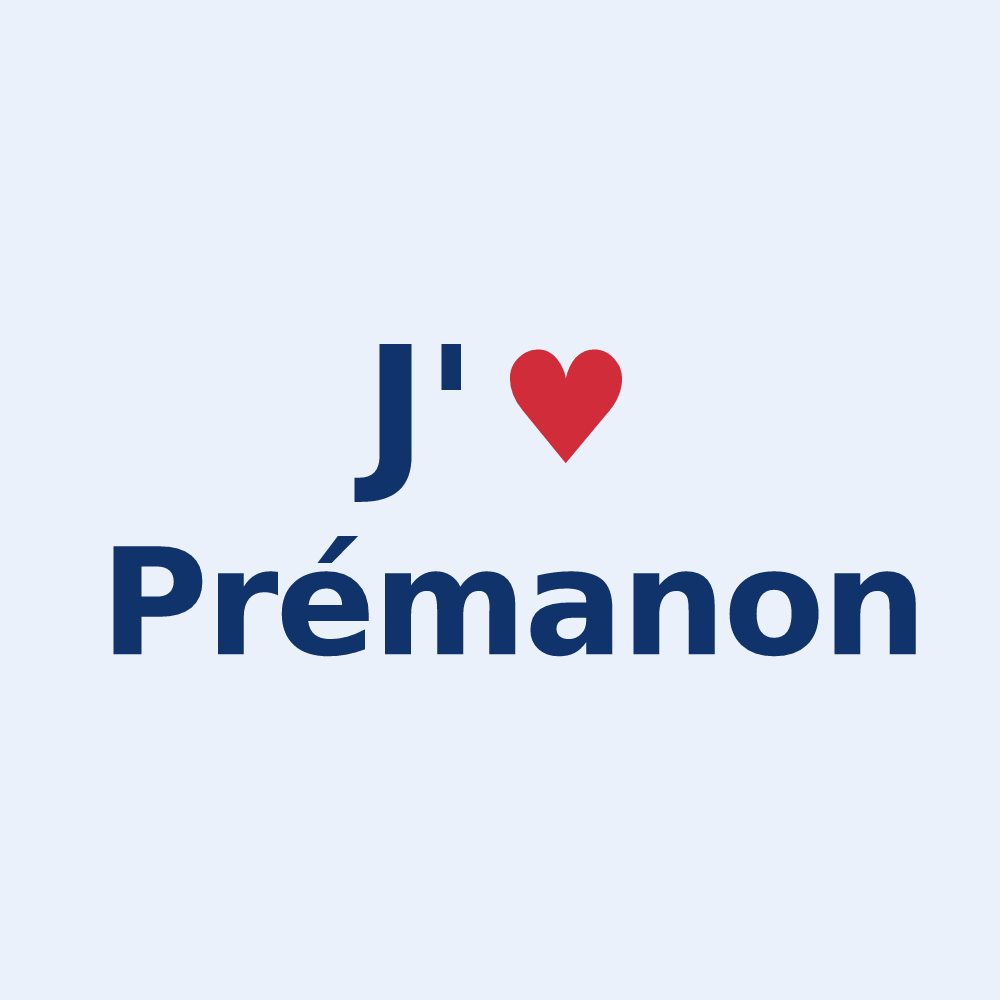 Sticker personnalisé Prémanon — design J'aime Prémanon