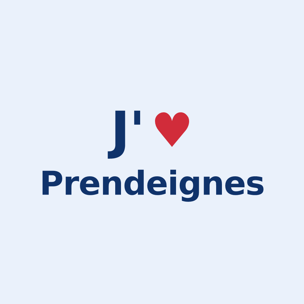 Sticker personnalisé Prendeignes — design J'aime Prendeignes