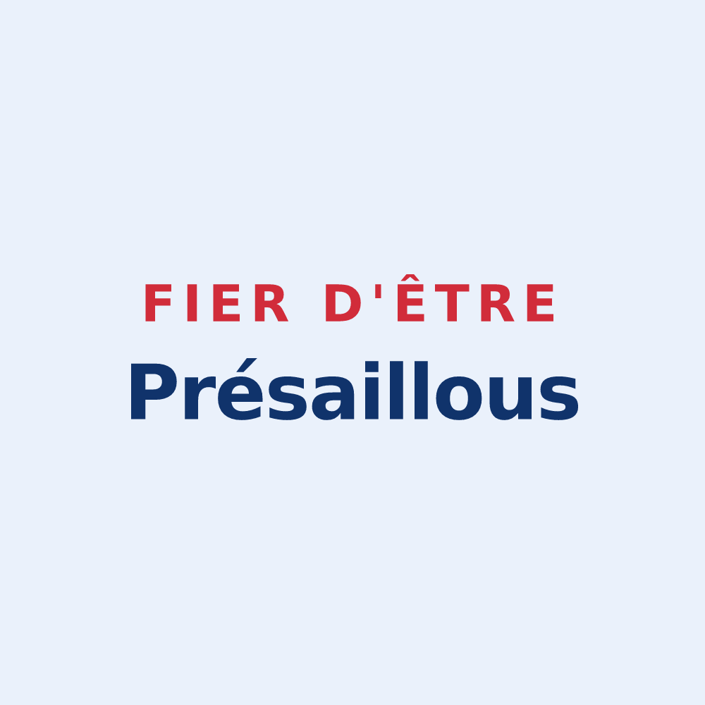 Sticker « Fier d'être Présaillous » — design pour Présailles