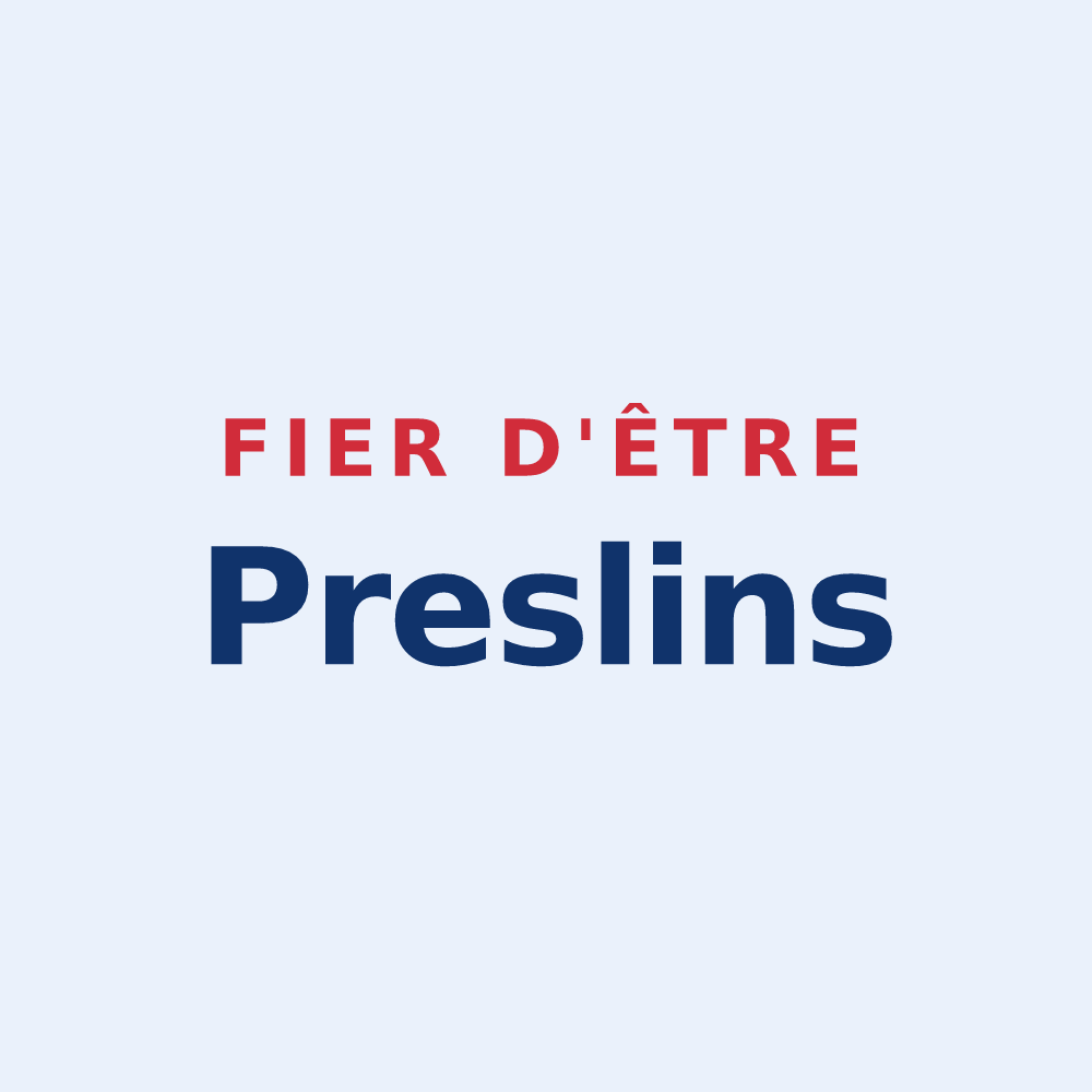 Sticker « Fier d'être Preslins » — design pour Presles