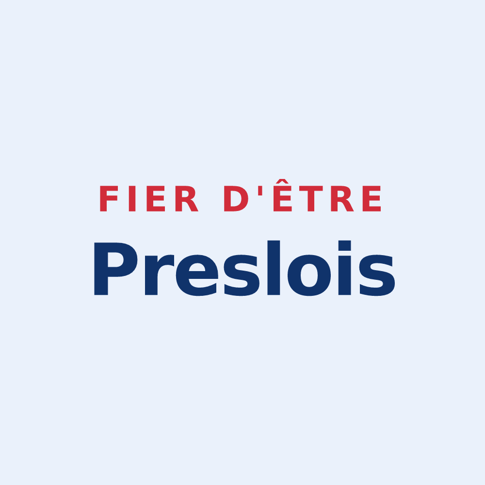 Sticker « Fier d'être Preslois » — design pour Presles