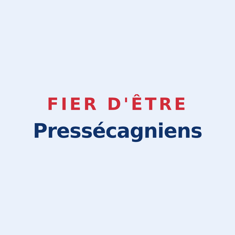 Sticker « Fier d'être Pressécagniens » — design pour Pressagny-l'Orgueilleux