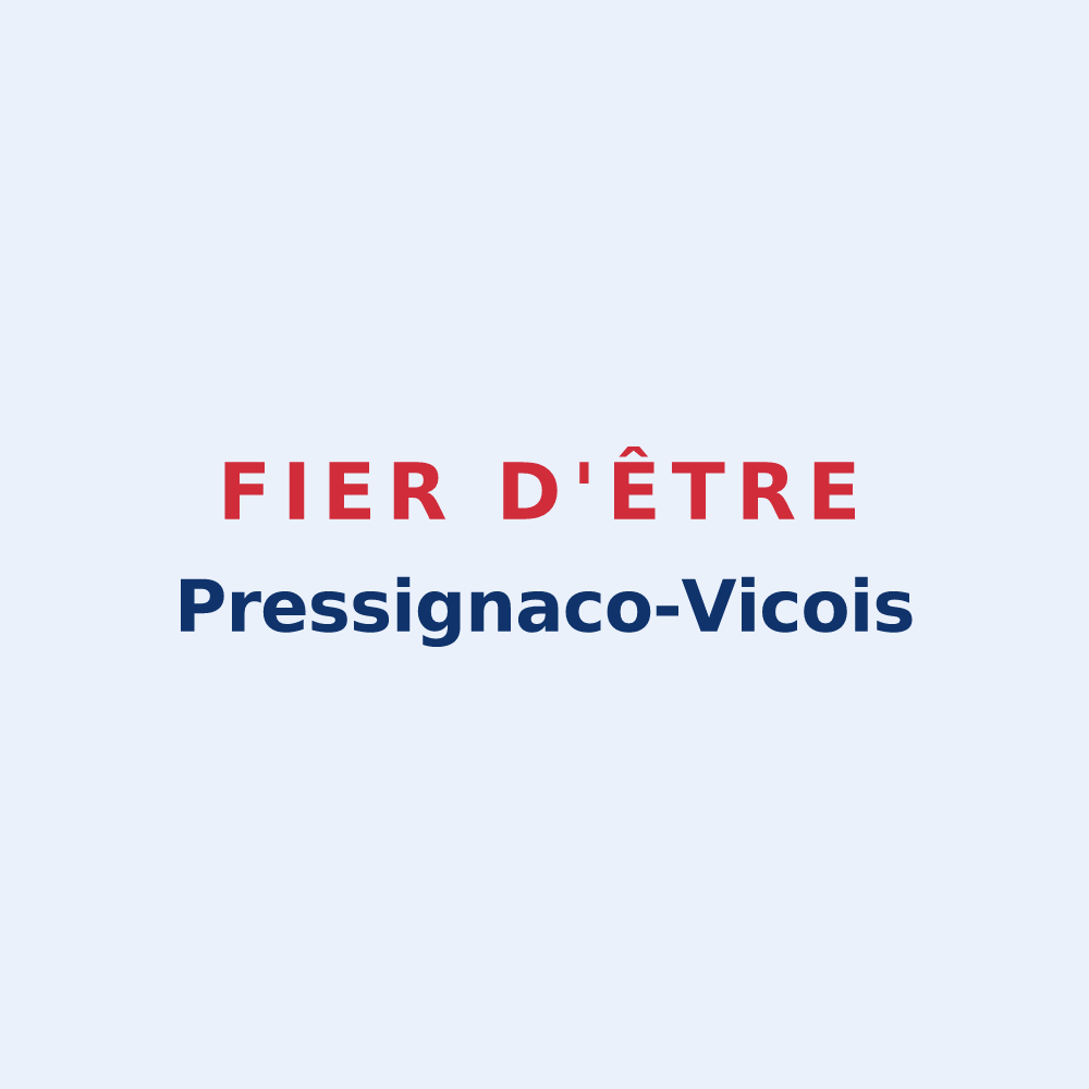 Sticker « Fier d'être Pressignaco-Vicois » — design pour Pressignac-Vicq