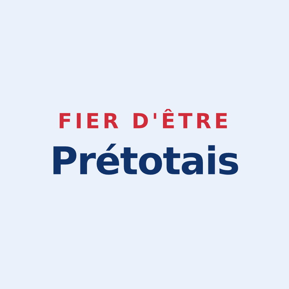 Sticker « Fier d'être Prétotais » — design pour Prétot-Vicquemare