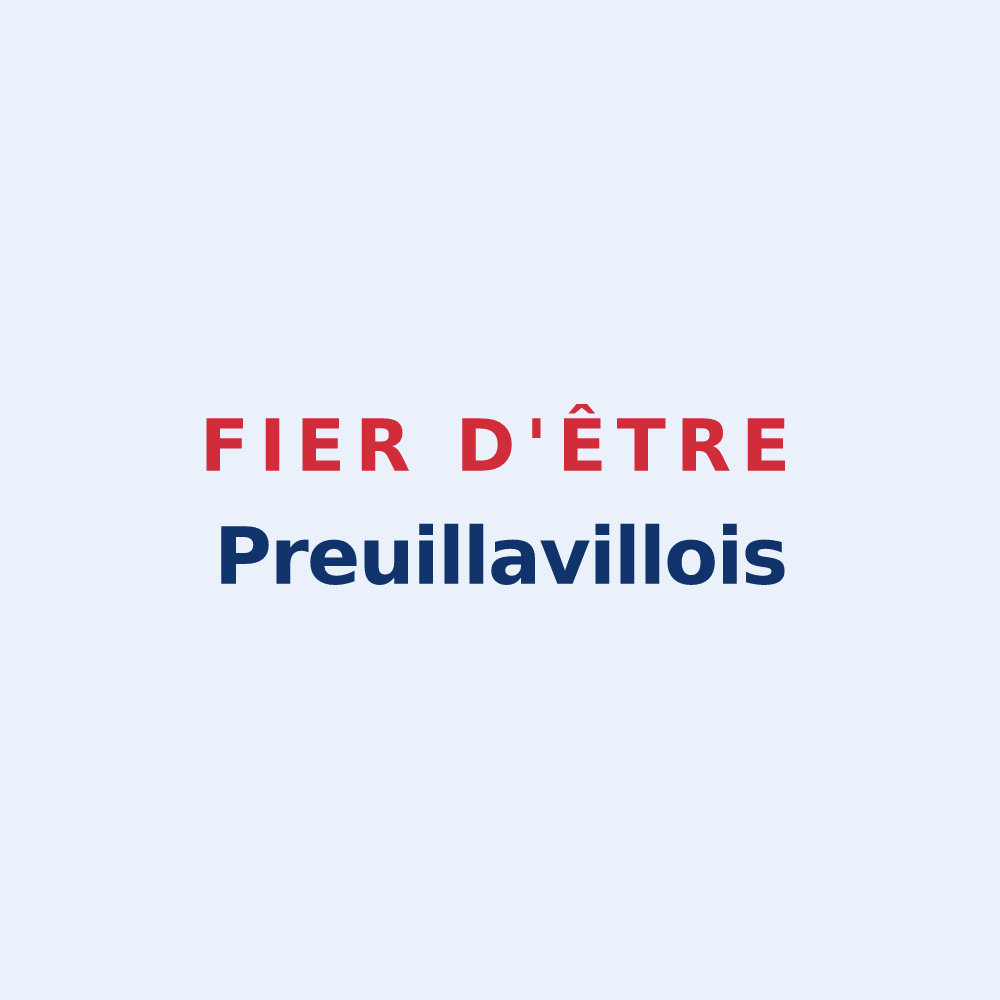 Sticker « Fier d'être Preuillavillois » — design pour Preuilly-la-Ville
