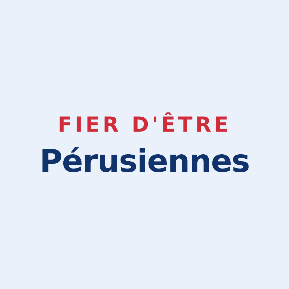 Sticker « Fier d'être Pérusiennes » — design pour Preux-au-Sart