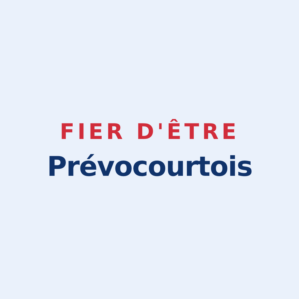 Sticker « Fier d'être Prévocourtois » — design pour Prévocourt