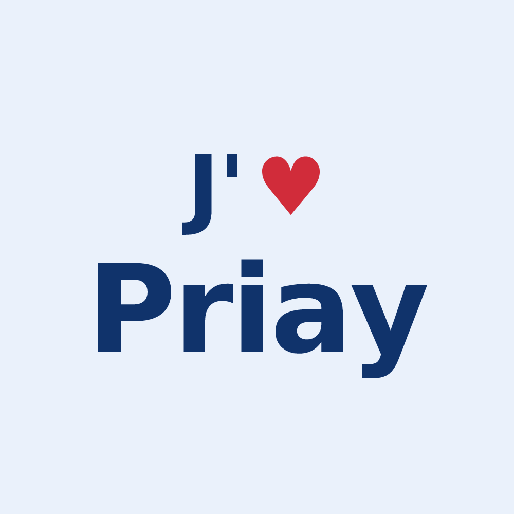 Sticker personnalisé Priay — design J'aime Priay