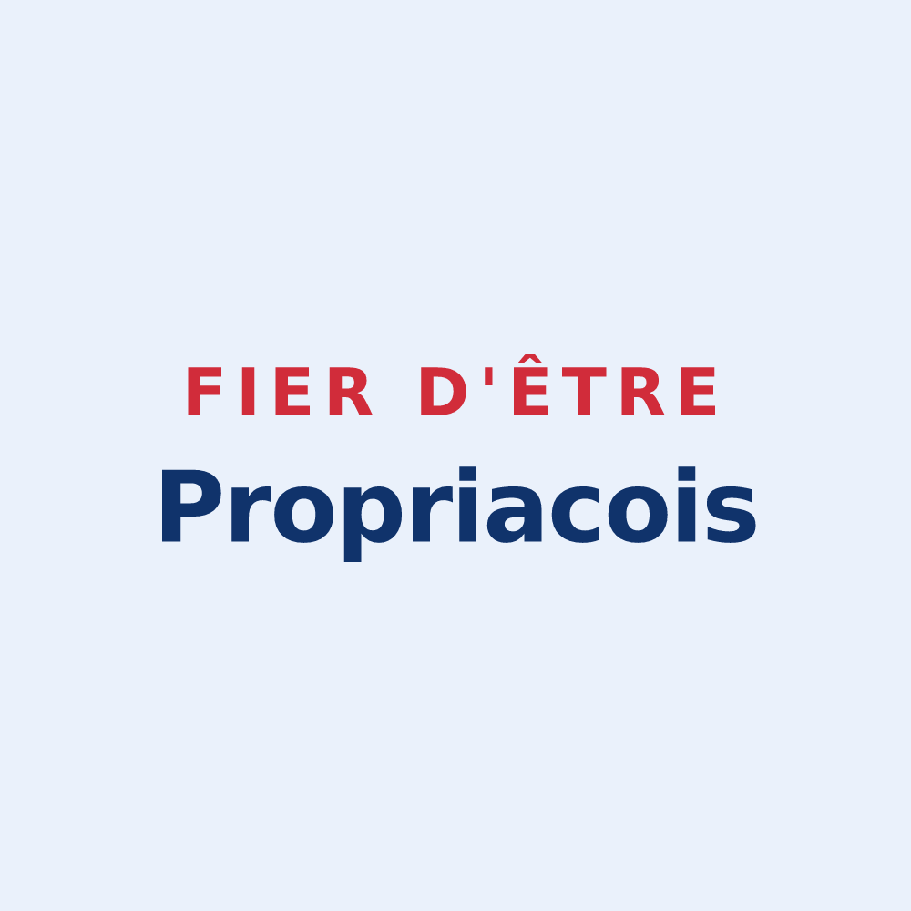Sticker « Fier d'être Propriacois » — design pour Propiac