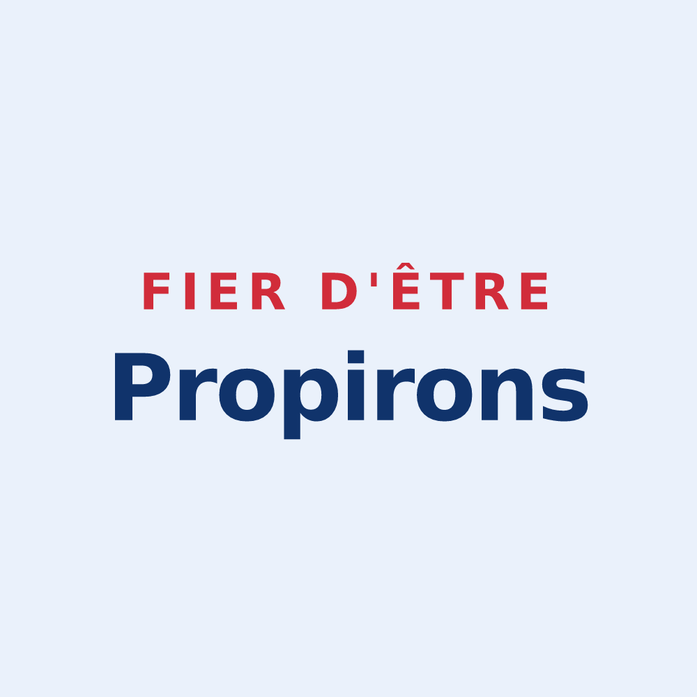 Sticker « Fier d'être Propirons » — design pour Propières