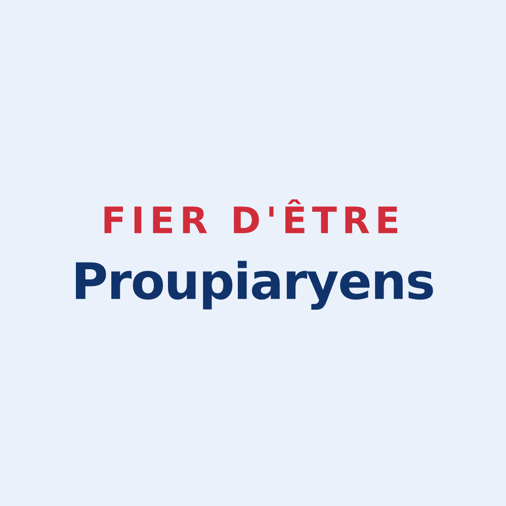 Sticker « Fier d'être Proupiaryens » — design pour Proupiary