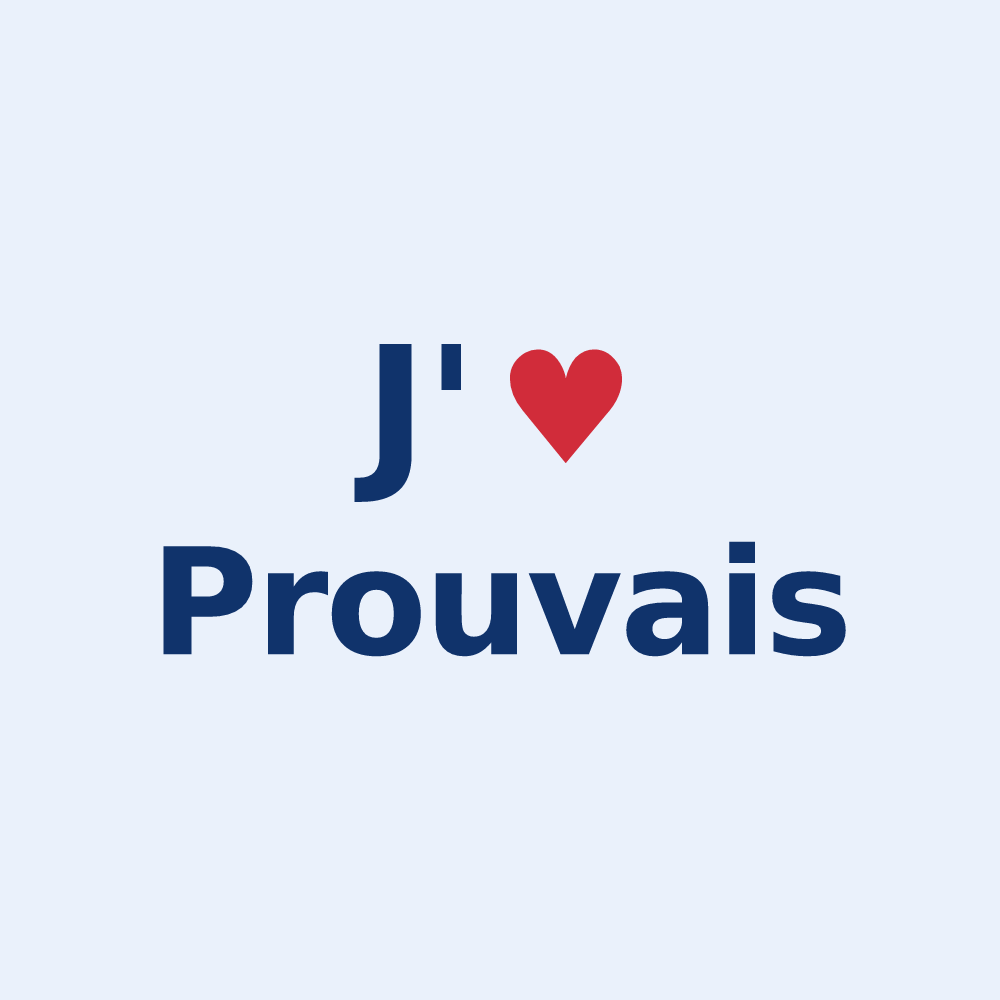 Sticker personnalisé Prouvais — design J'aime Prouvais