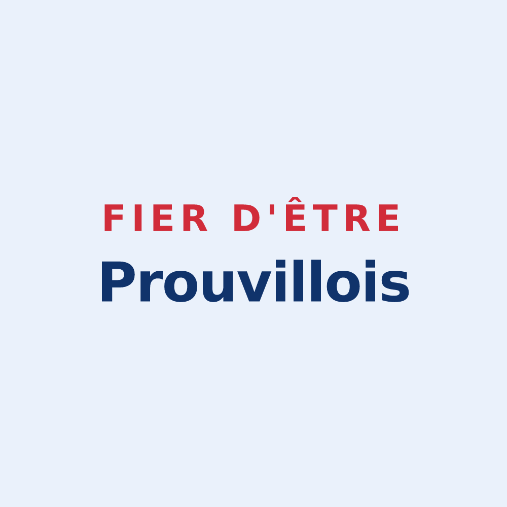 Sticker « Fier d'être Prouvillois » — design pour Prouville