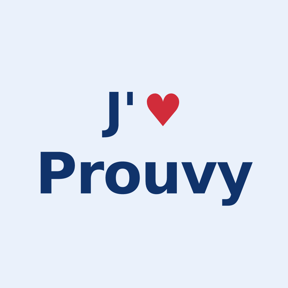 Sticker personnalisé Prouvy — design J'aime Prouvy