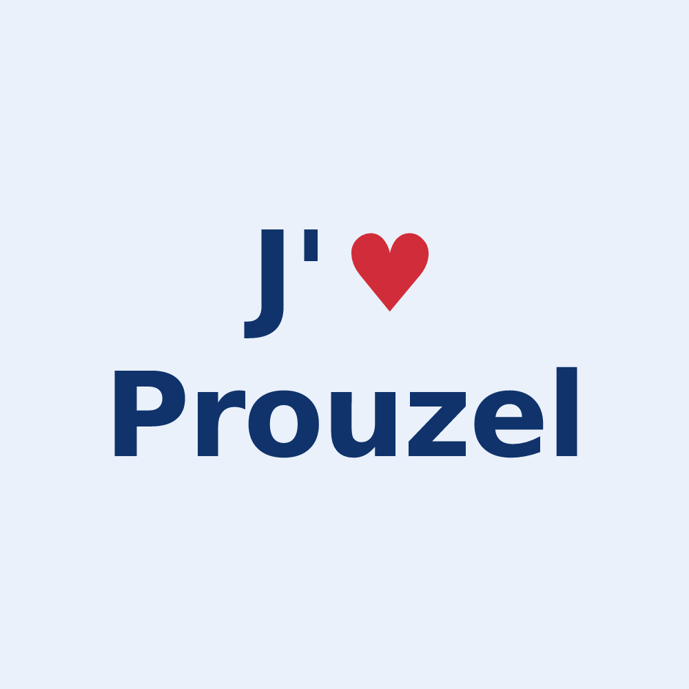 Sticker personnalisé Prouzel — design J'aime Prouzel