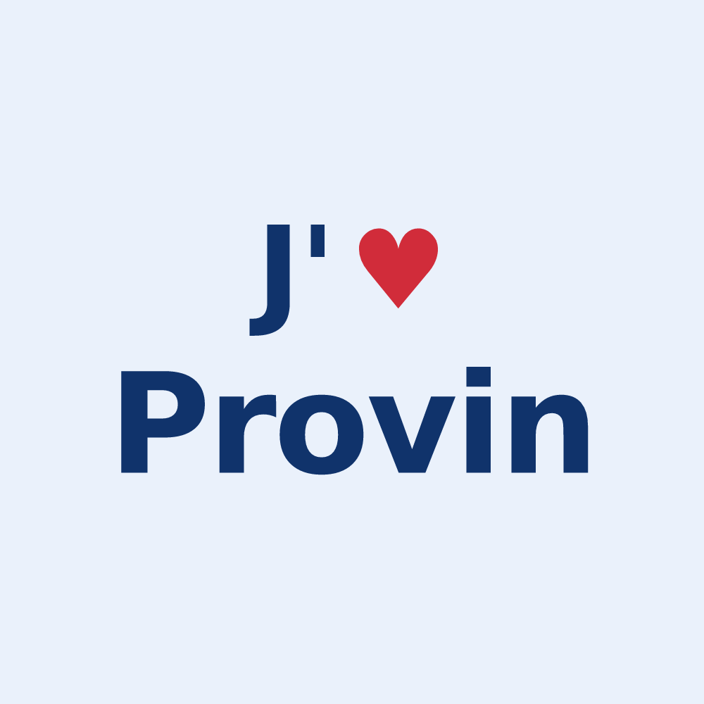 Sticker personnalisé Provin — design J'aime Provin