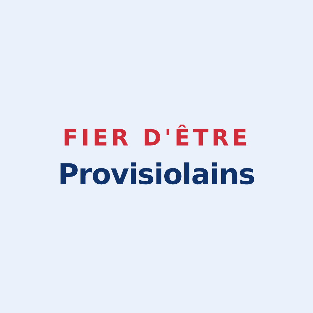 Sticker « Fier d'être Provisiolains » — design pour Proviseux-et-Plesnoy