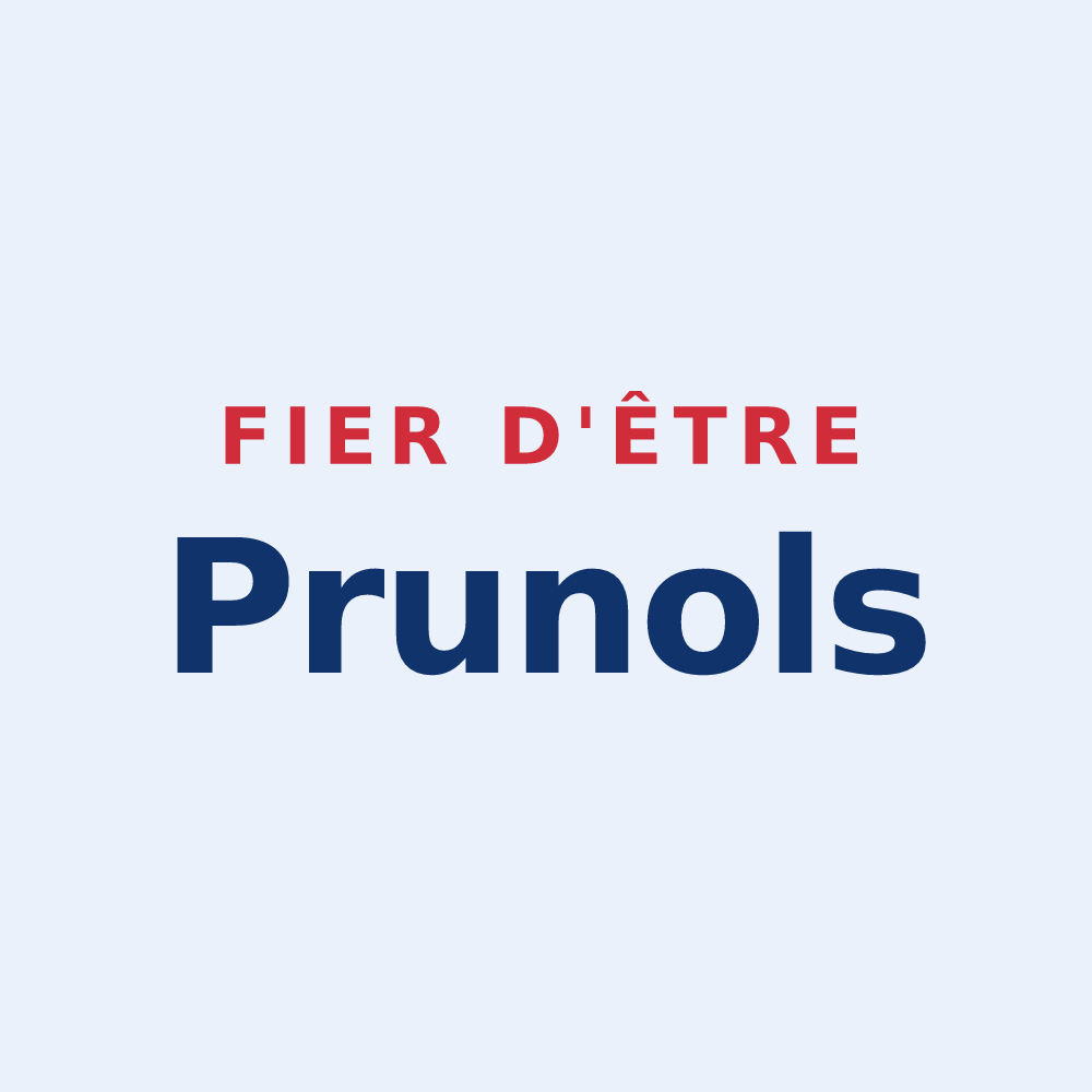 Sticker « Fier d'être Prunols » — design pour Pruines