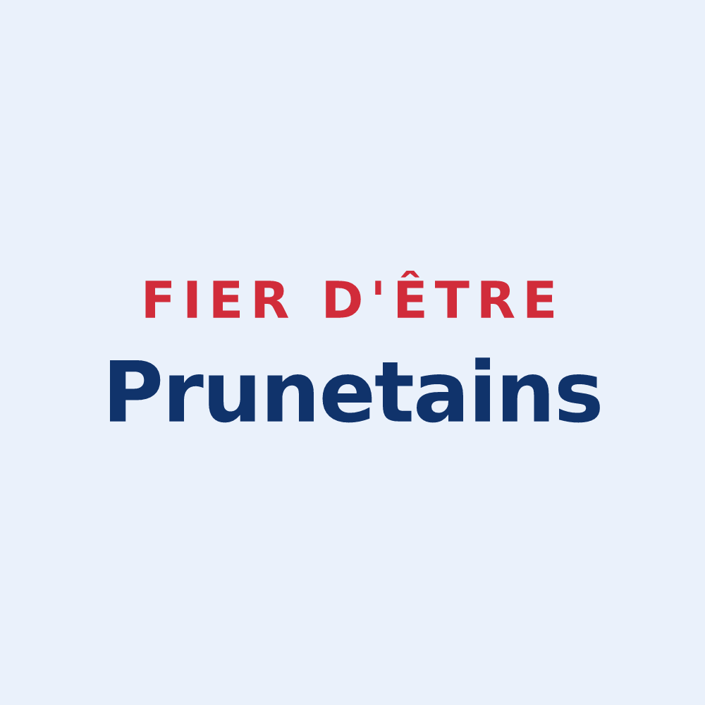 Sticker « Fier d'être Prunetains » — design pour Prunet
