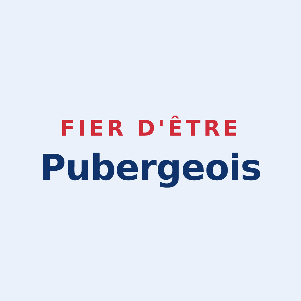 Sticker « Fier d'être Pubergeois » — design pour Puberg