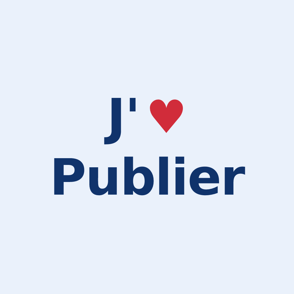 Sticker personnalisé Publier — design J'aime Publier