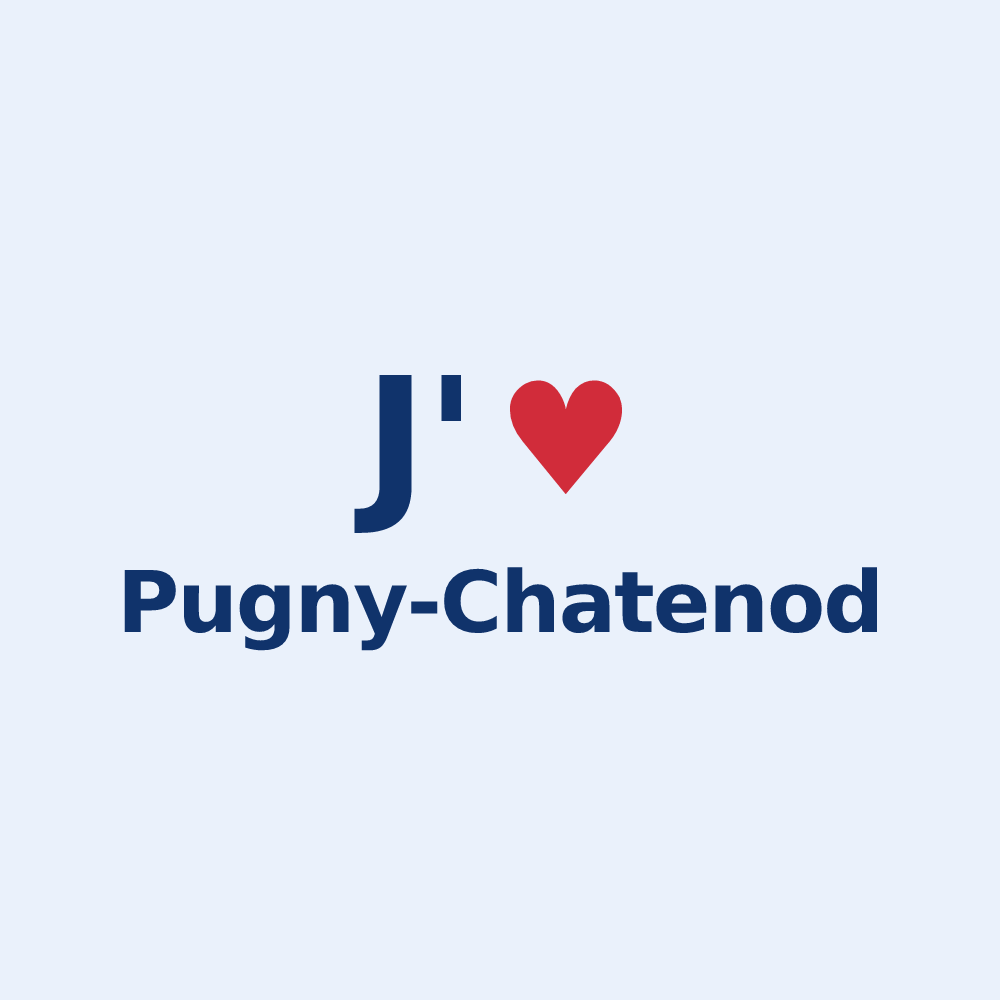 Sticker personnalisé Pugny-Chatenod — design J'aime Pugny-Chatenod