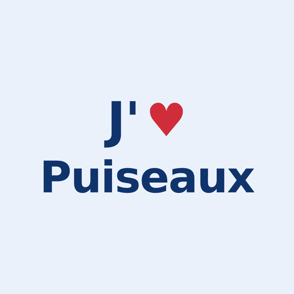 Sticker personnalisé Puiseaux — design J'aime Puiseaux