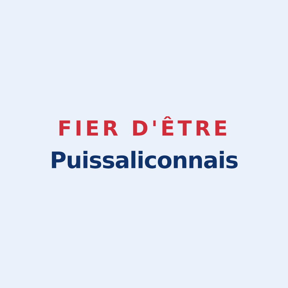 Sticker « Fier d'être Puissaliconnais » — design pour Puissalicon