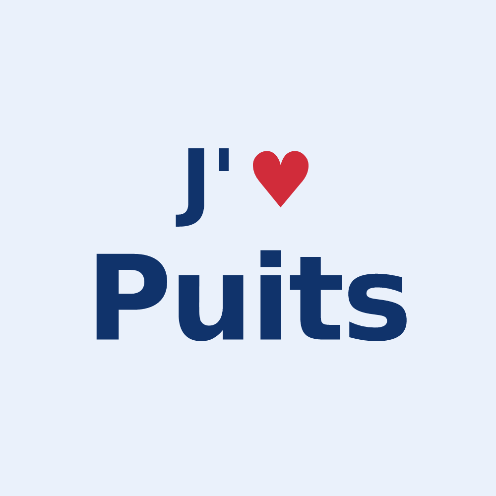 Sticker personnalisé Puits — design J'aime Puits