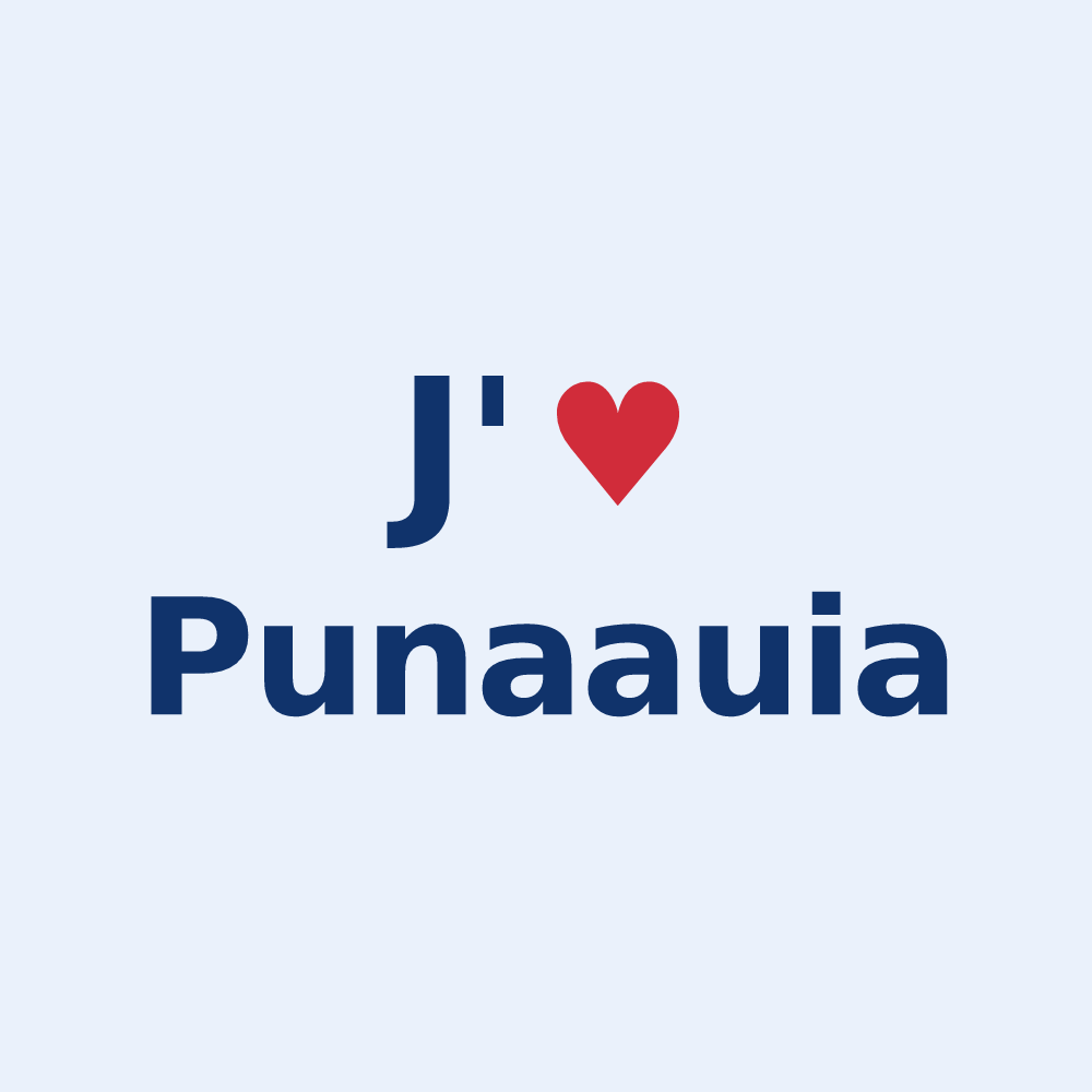 Sticker personnalisé Punaauia — design J'aime Punaauia