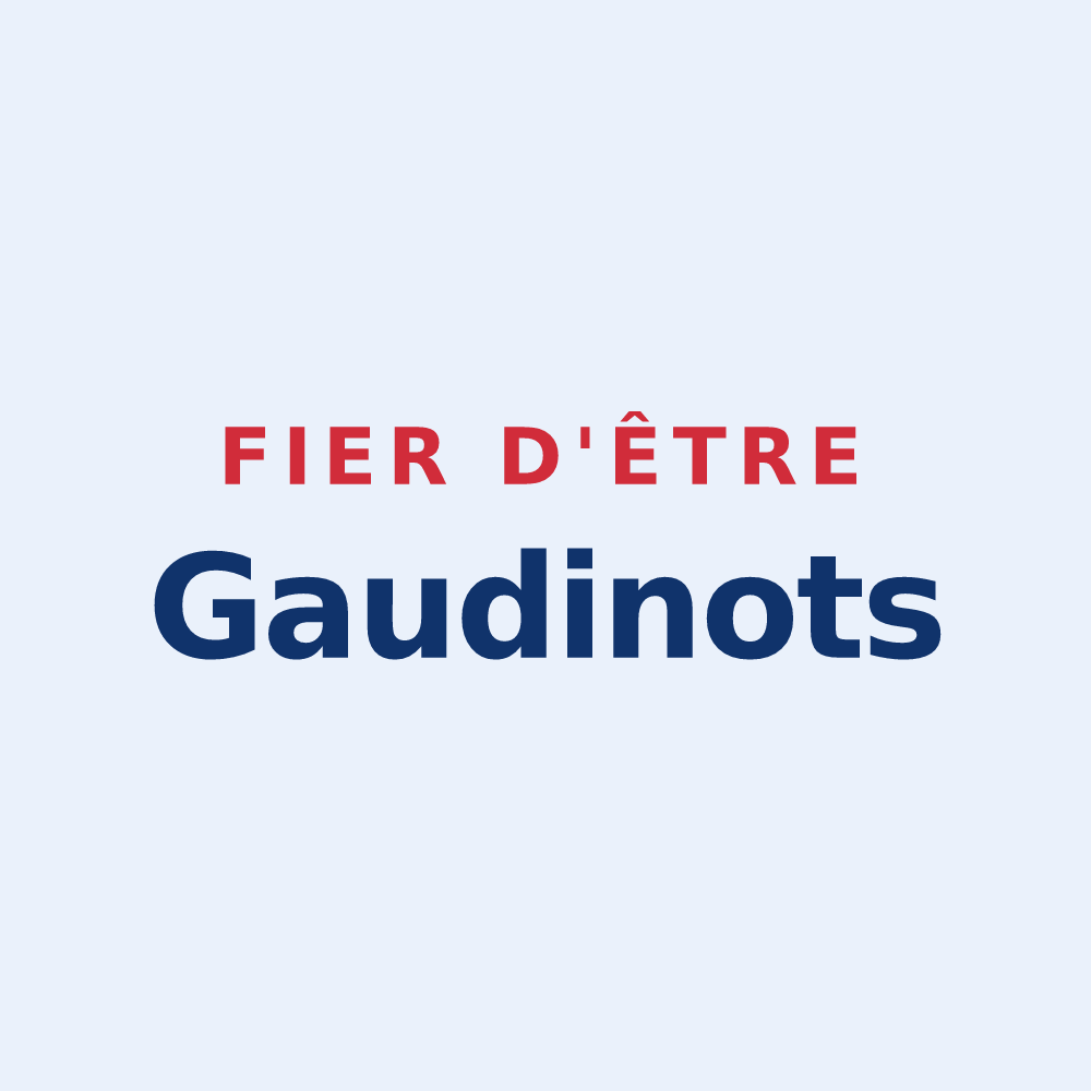 Sticker « Fier d'être Gaudinots » — design pour Punerot