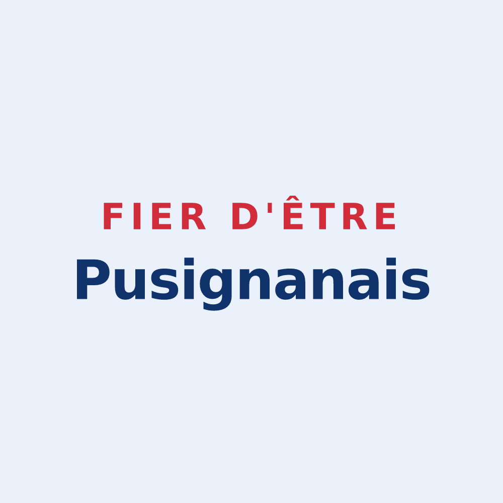 Sticker « Fier d'être Pusignanais » — design pour Pusignan