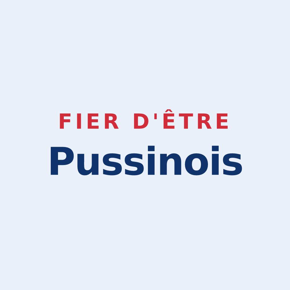 Sticker « Fier d'être Pussinois » — design pour Pussigny