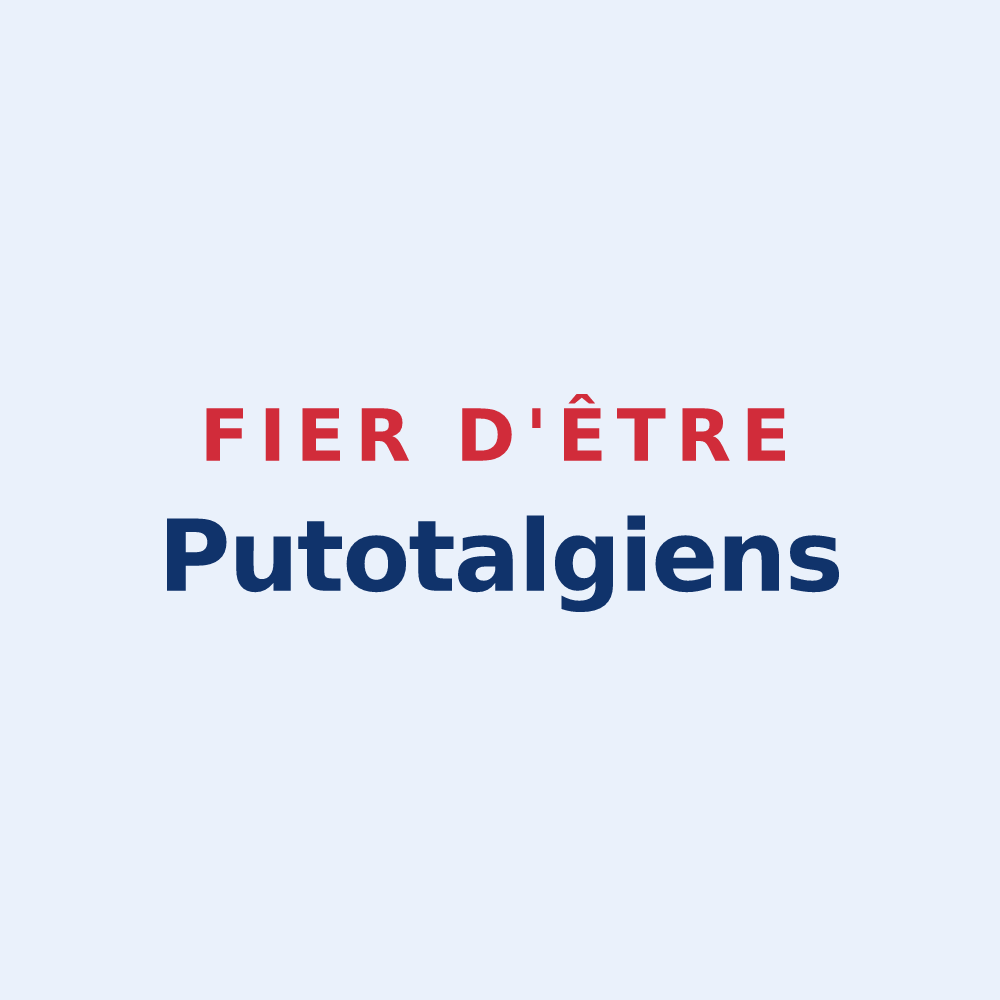 Sticker « Fier d'être Putotalgiens » — design pour Putot-en-Auge