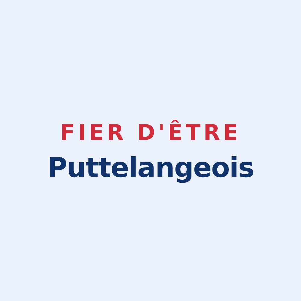 Sticker « Fier d'être Puttelangeois » — design pour Puttelange-aux-Lacs