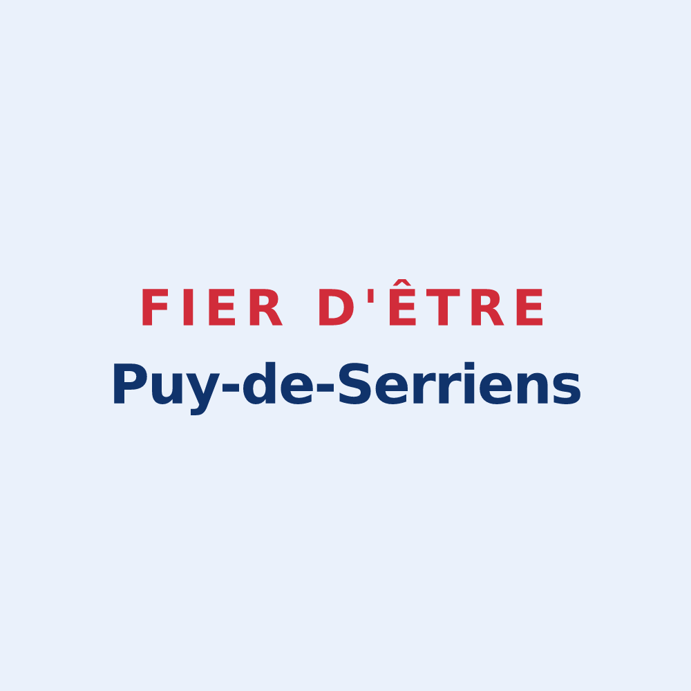 Sticker « Fier d'être Puy-de-Serriens » — design pour Puy-de-Serre